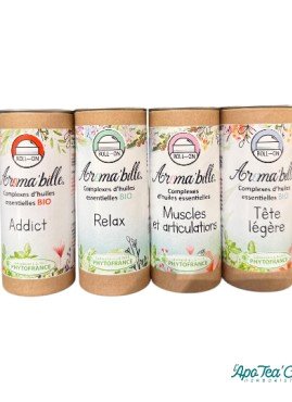 La collection Aromabille de L’Apotea’Care Herboristerie propose des complexes d’huiles essentielles ciblés et pratiques à emporter. Chaque complexe est conçue avec des huiles essentielles pures et sélectionnées pour leur efficacité et leur sécurité.
