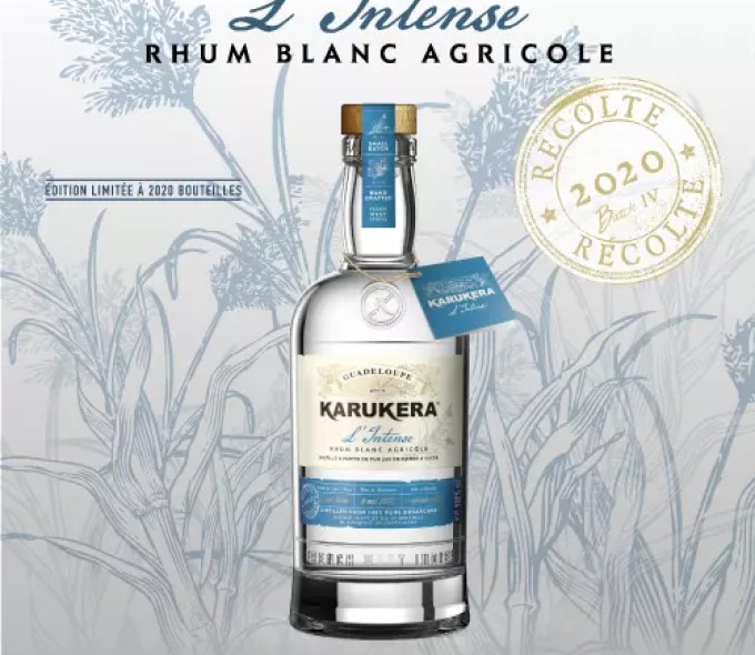 Rhum Blanc Karukera "L'Intense 2020" 59.5° 70cl Guadeloupe