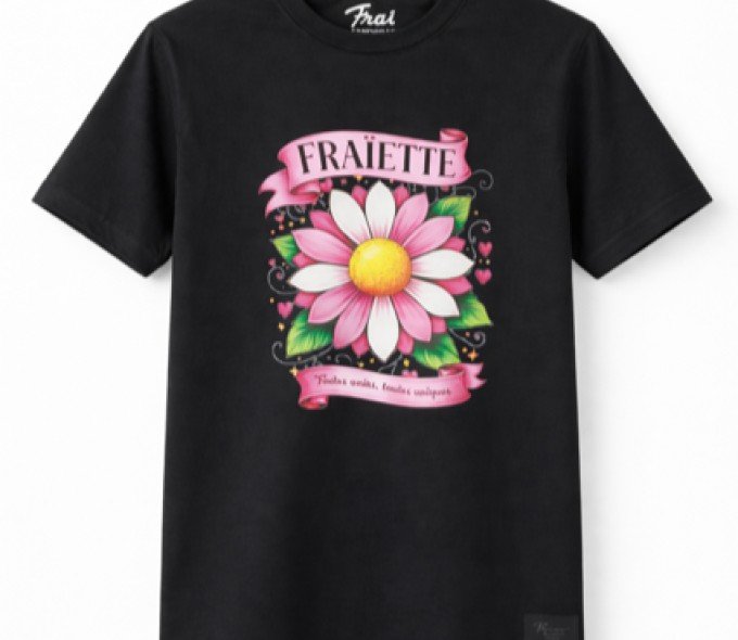Tee-shirt Femme - Flower - Black