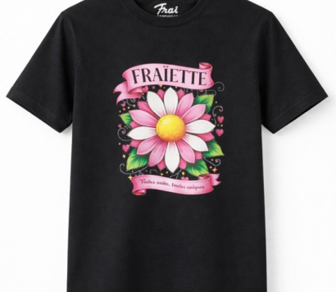 Tee-shirt Femme - Flower - Navy Blue