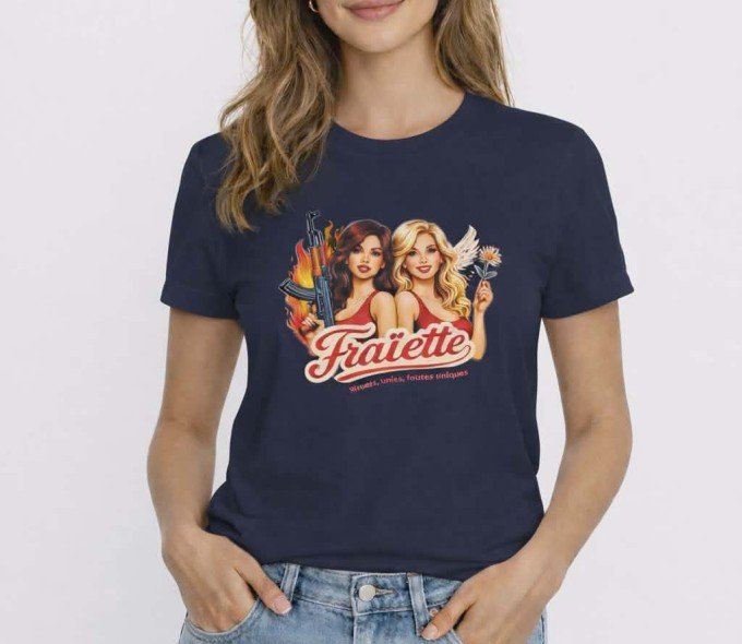 Tee-shirt Femme - Ange & Démon - Navy Blue