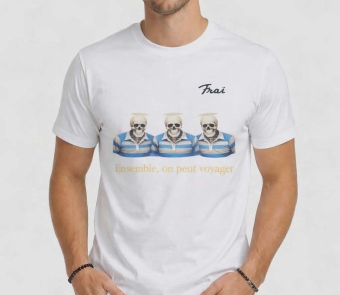 Tee-shirt homme - 3 Guys - White