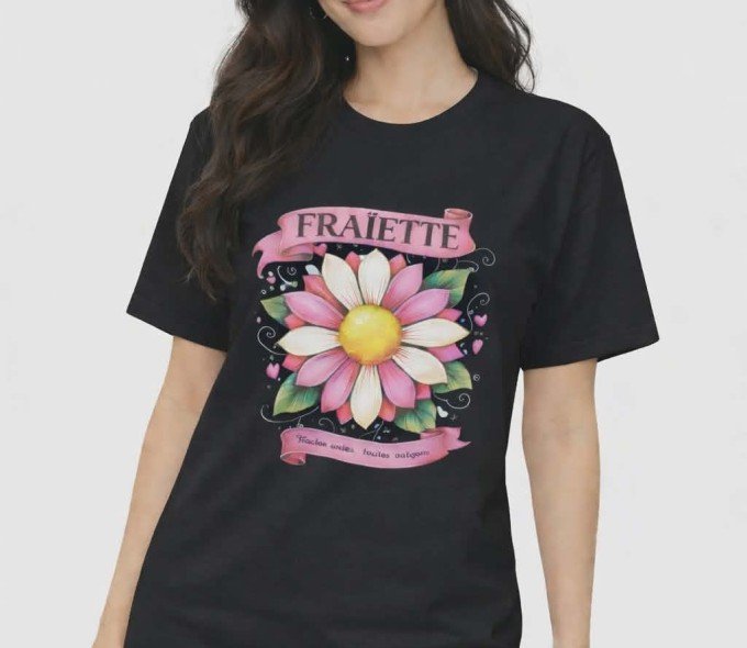 Tee-shirt Femme - Flower - Black