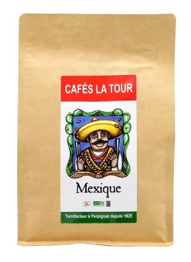 Café en Grain PURE "ORIGINE MEXIQUE BIO" Café LA TOUR 250GR