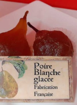 Poires Blanches Glacées Confites /kg