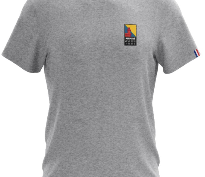 T-shirt Castillet - gris chiné