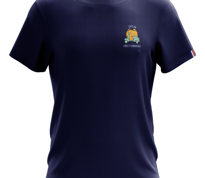 T-shirt Romantique - bleu marine