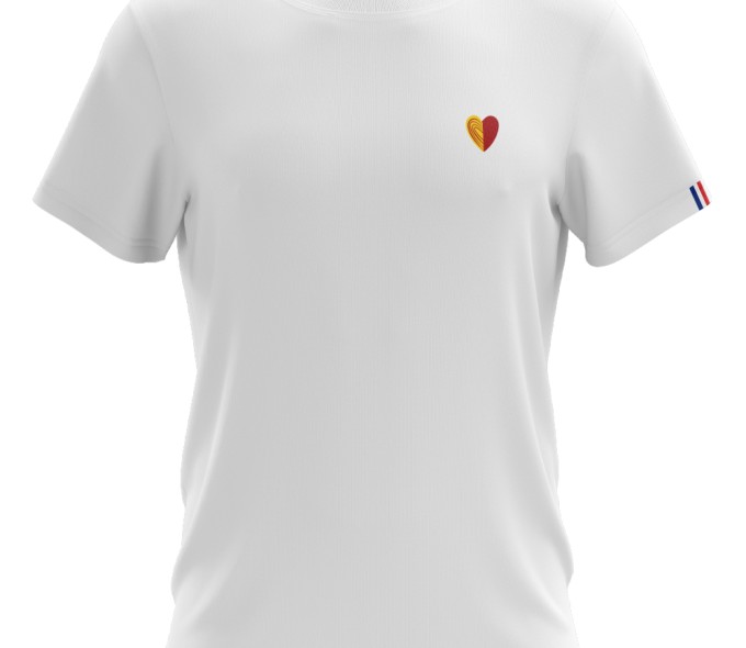 T-shirt Coeur - blanc