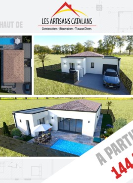 Projet de construction de votre maison clef en main de 90m² aux normes RE2020 à partir de de 144.000€

Inclus:
Les plans 3D, le permis de construire, le gros œuvre et le second œuvre avec l'enduit de façade.