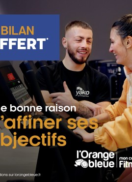 Jusqu’au 31 mai, profite d’un bilan offert dans ton club l’Orange Bleue Le Soler !