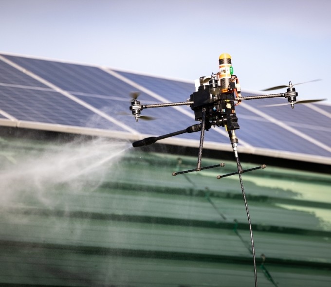 Nettoyage de panneaux solaires